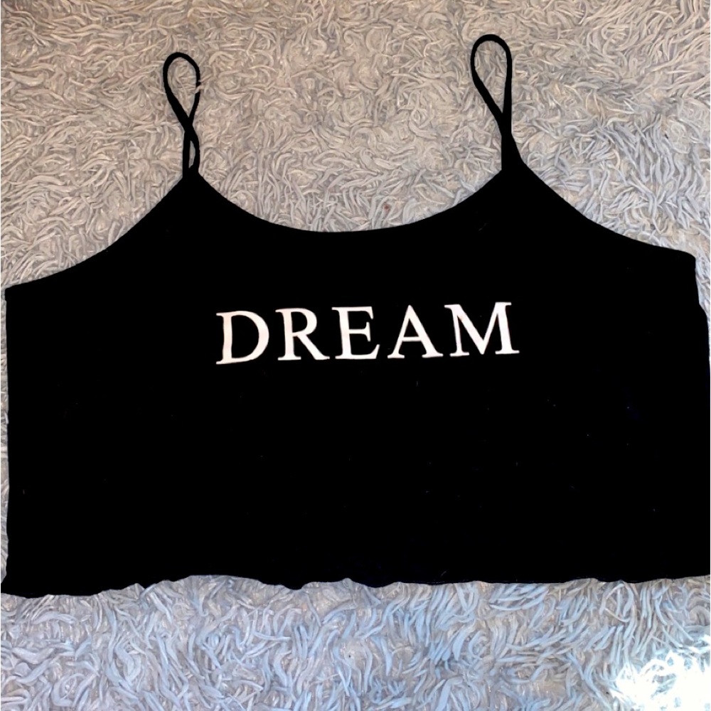 “Dream” pajama crop top